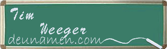 Tim Weeger Visitenkarte